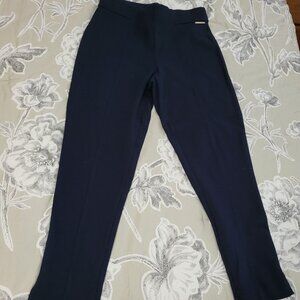 Michael Kors Pull-on Navy Blue Ankle Pants Medium